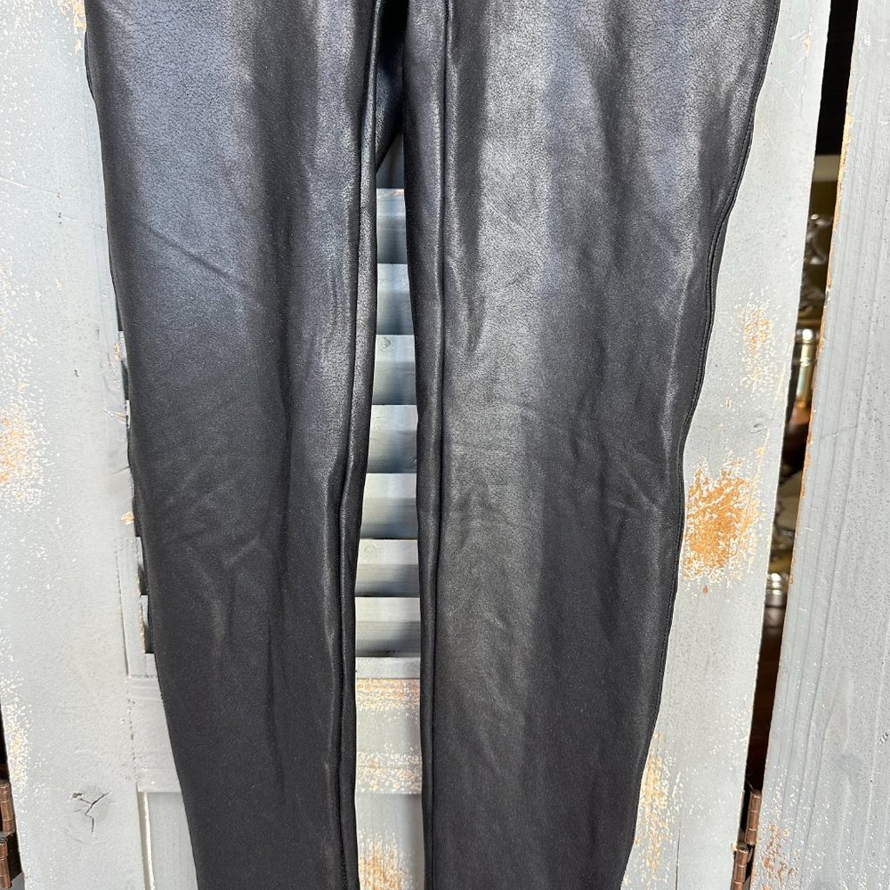 Spanx Faux Leather Leggings Black Sz S NWOT - Picture 4 of 13